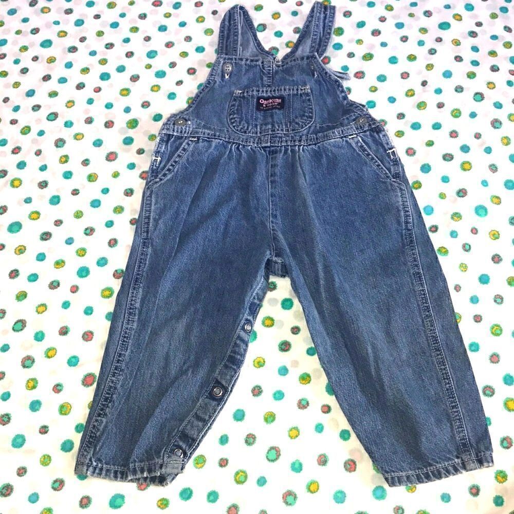 10/$50 VINTAGE OSHKOSH B GOSH OVERALL 💯 COTTON SIZE KIDS 12 MONS